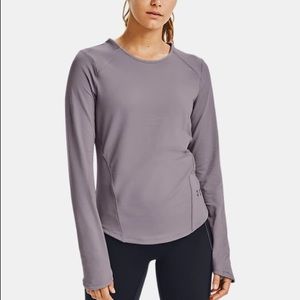 NWT Under Armour Purple HydraFuse Long Sleeve Crewneck